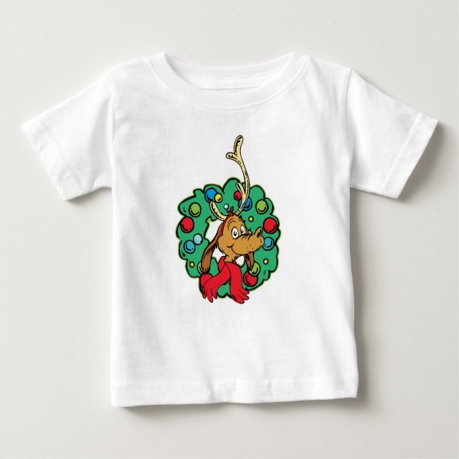 Schnürsenkel | Max Christmas Wreath Baby T-shirt (Vorderseite)