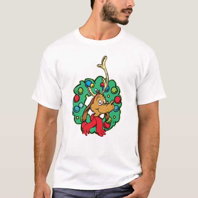 Schnürsenkel | Max Christmas Wreath T-Shirt (Vorderseite)