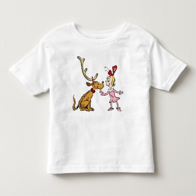 Schnürsenkel | Max & Cindy Lou Who Kleinkind T-shirt (Vorderseite)