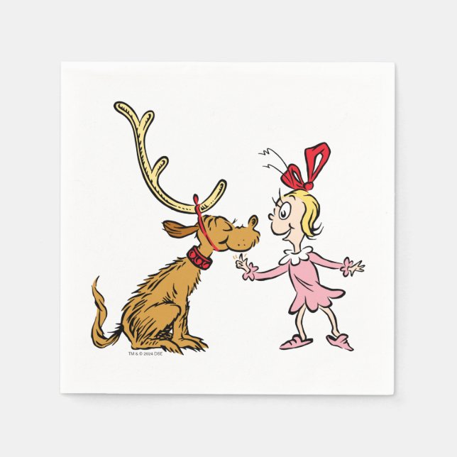 Schnürsenkel | Max & Cindy Lou Who Serviette (Vorderseite)