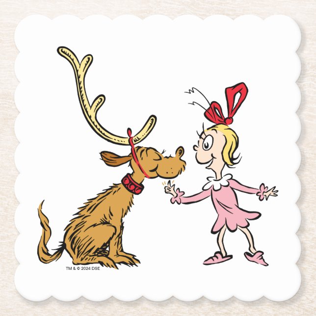 Schnürsenkel | Max & Cindy Lou Who Untersetzer (Vorderseite)