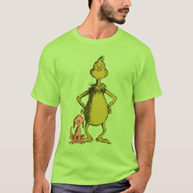 Schnürsenkel | Max & Grinch-Stanz T-Shirt (Vorderseite)
