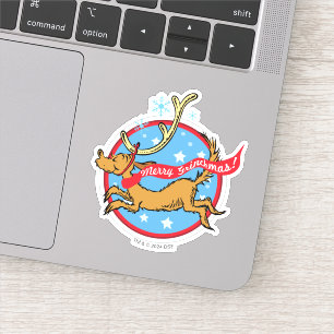 Schnürsenkel   Max Merry Grinchmas! Aufkleber