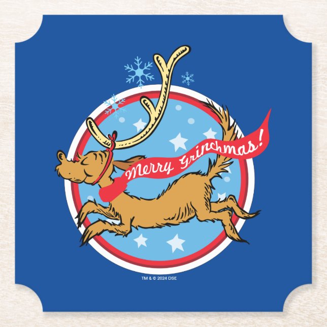 Schnürsenkel | Max Merry Grinchmas! Untersetzer (Vorderseite)