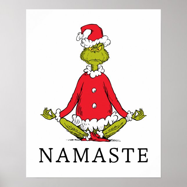 Schnürsenkel | Namaste Santa Claus Poster (Vorne)