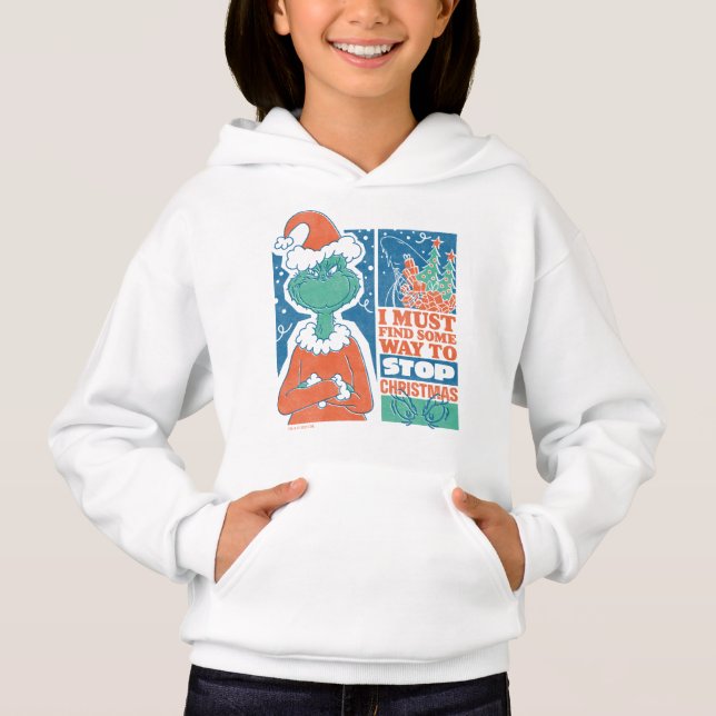 Schnürsenkel | Stopp Christmas Vintag Graphic Hoodie (Vorderseite)