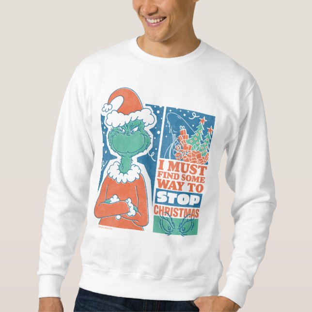 Schnürsenkel | Stopp Christmas Vintag Graphic Sweatshirt (Vorderseite)