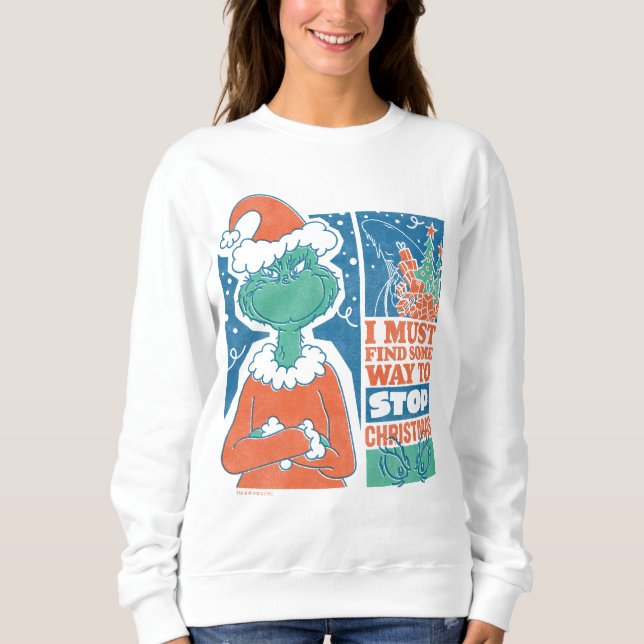 Schnürsenkel | Stopp Christmas Vintag Graphic Sweatshirt (Vorderseite)