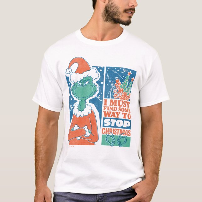 Schnürsenkel | Stopp Christmas Vintag Graphic T-Shirt (Vorderseite)