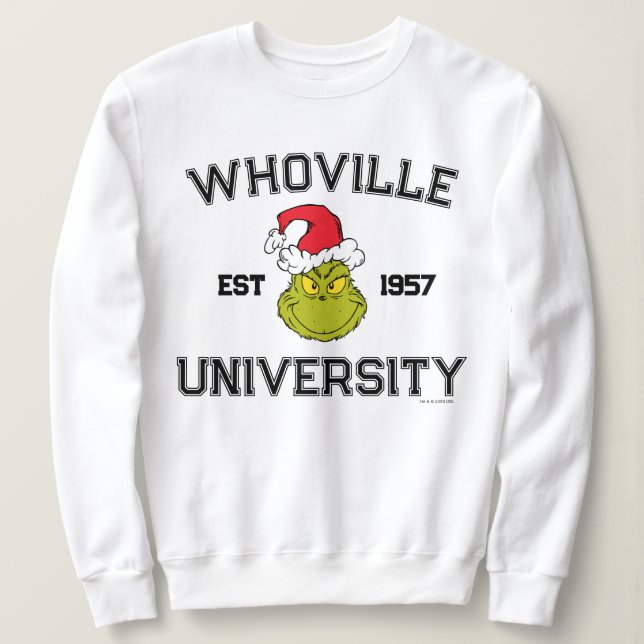 Schnürsenkel | Whoville University Est 1957 Sweatshirt (Design vorne)