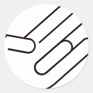 Schock Runder Aufkleber