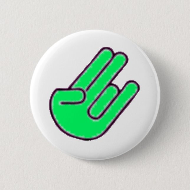 Schocker-Handsymbol Button (Vorderseite)