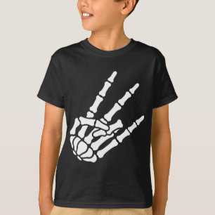 Schocker-Skelett-Hand T-Shirt