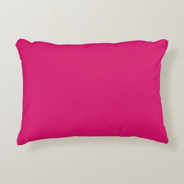 Schockierend Pink, Massiv, Lieblich, Einfach,Moder Dekokissen (Vorderseite)