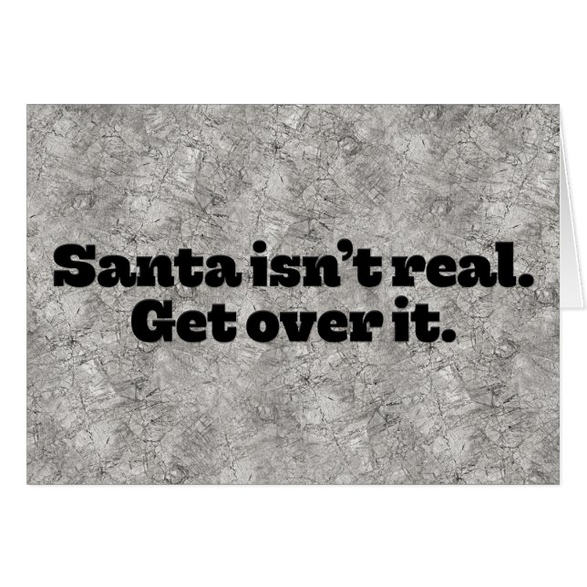 Schockierende Weihnachtskarte "Santa Isn nicht rea (Vorderseite (Horizontal))