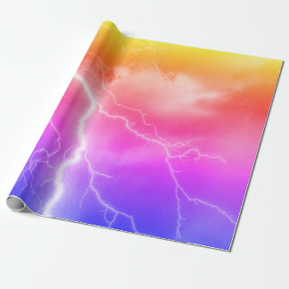 schockierender Blitzschlag Geschenkpapier