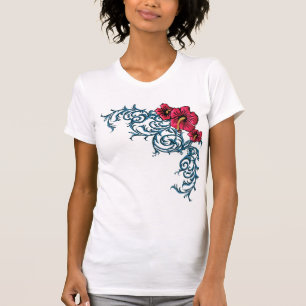 SCHOCKIERENDER HIBISKUS T-Shirt