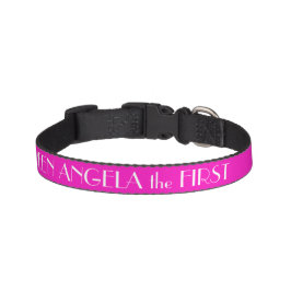 schockierendes rosa Hundehalsband Personalisiert Haustierhalsband
