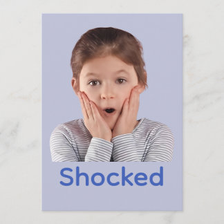 Schockierte Gefühle von Kindern Dankeskarte