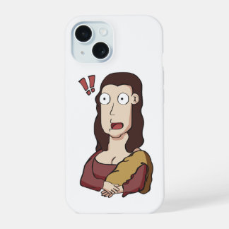 Schockierte Mona Lisa iPhone 15 Hülle