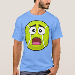Schockierte Tennis Ball Funny Novelty Geschenk Emo T-Shirt
