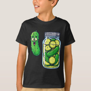 Schockiertes Gurken Glas Lustiges Meme Essen Humor T-Shirt