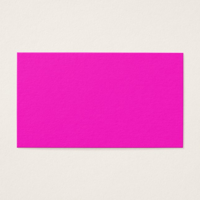 Schockrosa Visitenkarte (Vorderseite)