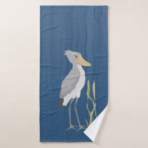 Schoebill Storch Badetuch Badehandtuch