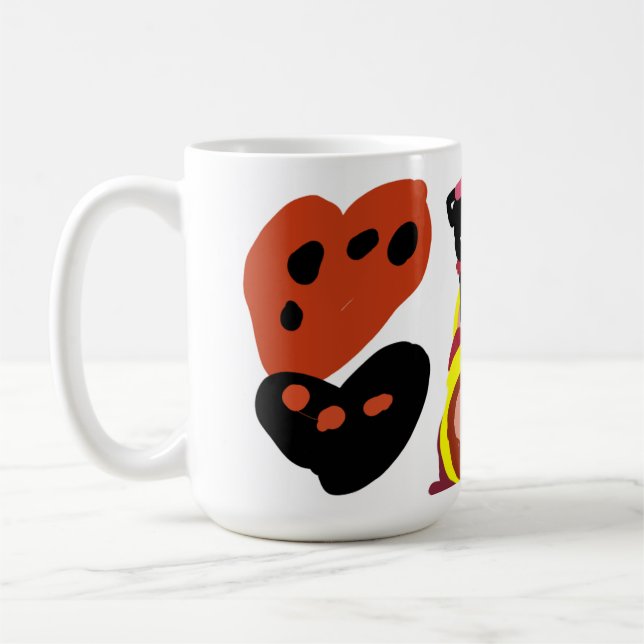 Schokokuss-Valentinstag-Tanz Kaffeetasse (Links)