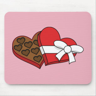 Schokolade am Valentinstag Mousepad