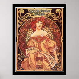 Schokolade Amatller Vintage Poster alphons mucha