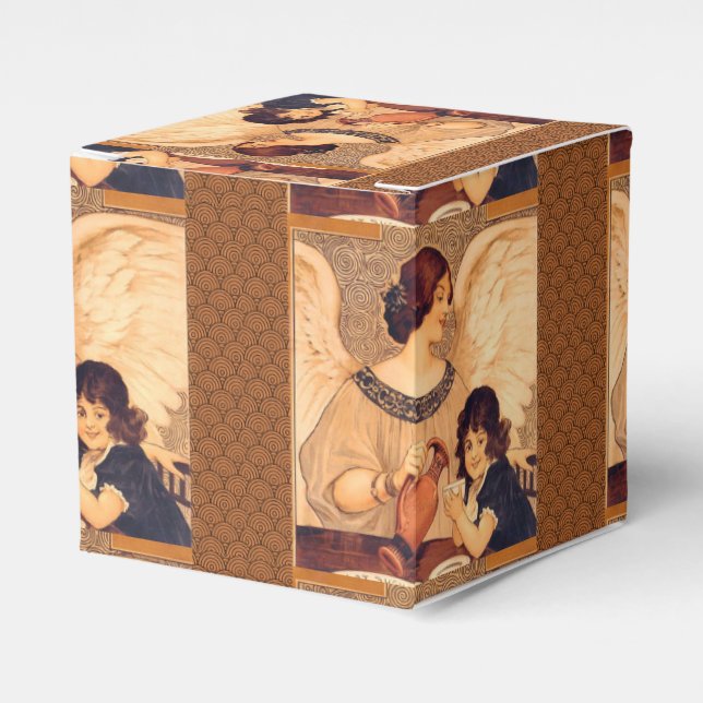 Schokolade Angel Französische Antike Geschenkschachtel (Vorderseite)