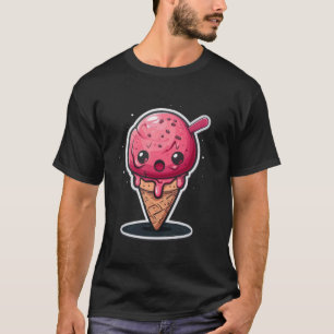 Schokolade aus grauem Eis mit Knive grimmig Eiscre T-Shirt