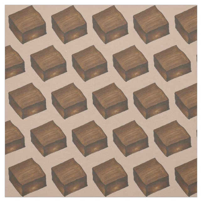 Schokolade Bake Sale Fudge Brownies Food Dessert Stoff (Muster)