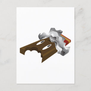 Schokolade Bar - Biss Postkarte