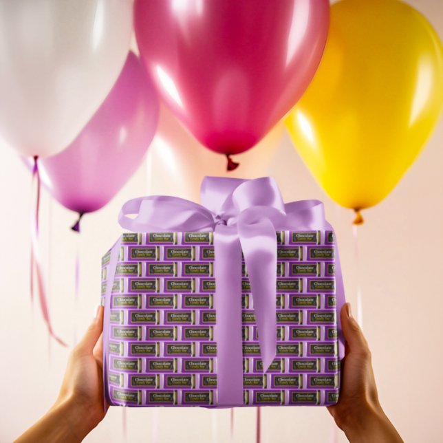 Schokolade Bar Gift Wrapping Paper Geschenkpapier (Von Creator hochgeladen)