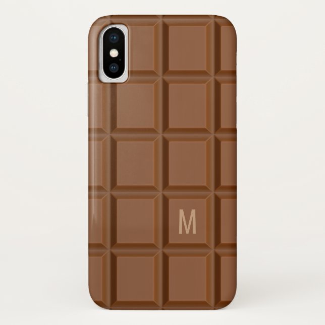 "Schokolade-Bar", kundenspezifische Monogramm-Tele Case-Mate iPhone Hülle (Rückseite)