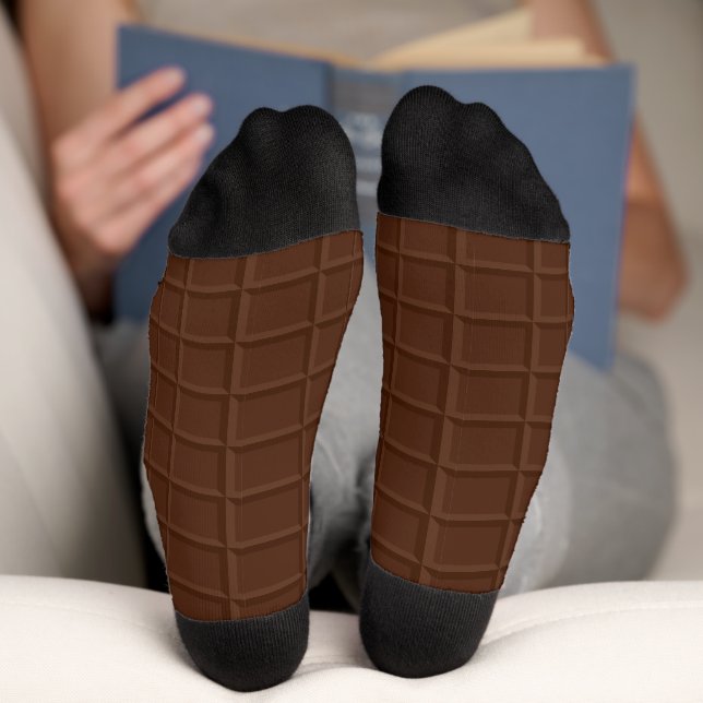 Schokolade Bar Socken. Eine lustige Geschenkidee. Socken (Unterseite)