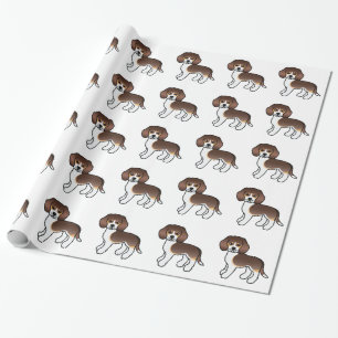 Schokolade Beagle Hunde Geschenkpapier