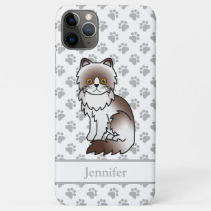 Schokolade Bi-Color Persischer Niedlicher Cartoon Case-Mate iPhone Hülle