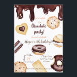 Schokolade Birthday Invitation Einladung<br><div class="desc">Customize this Schokolade Birthday Invitation with your own information.</div>