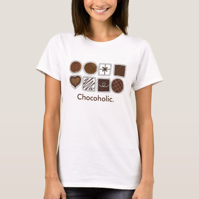 Schokolade-Bonbons-Schokolade T-Shirt (Vorderseite)