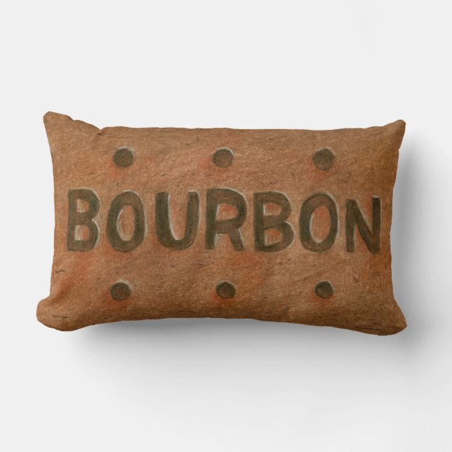 Schokolade Bourbon Biscuit Kissen (Vorderseite)