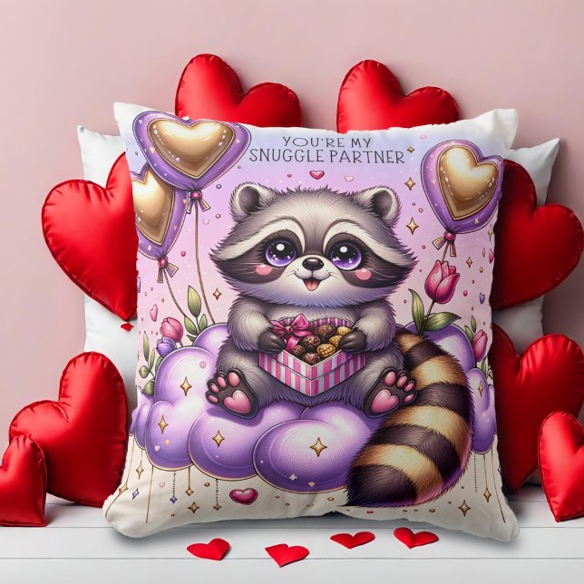 Schokolade Box Raccoon Valentine Kissen (Von Creator hochgeladen)