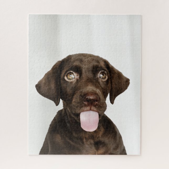 Schokolade Braun Labrador Welpe Puzzle (Vertikal)