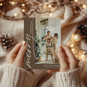 Schokolade Braun Modernes Foto Weihnachten