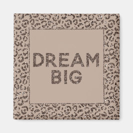 Schokolade Braune Mocha Cream Leopard Glitzer Trau Magnet
