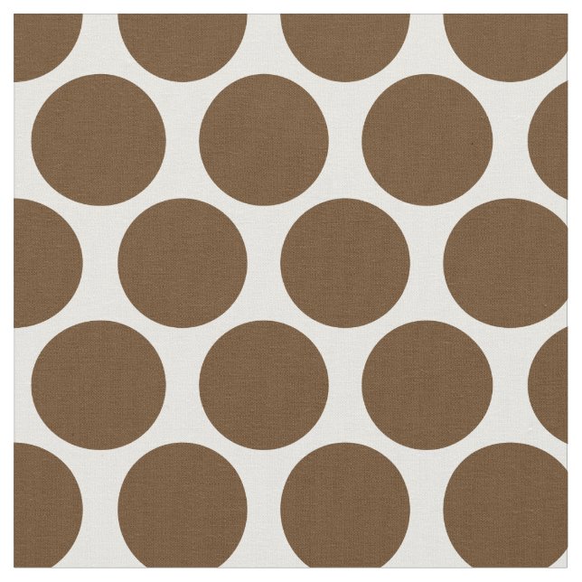 Schokolade Braune Mod Dots Stoff (Nahaufnahme)