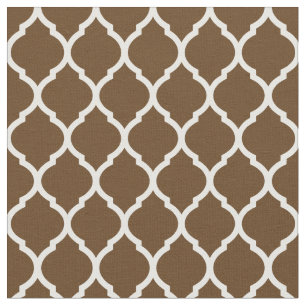 Schokolade Brown marokkanischer Quatrefolie Stoff