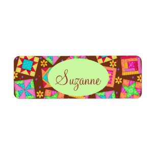 Schokolade Brown Patchwork Quilt Art Blocks